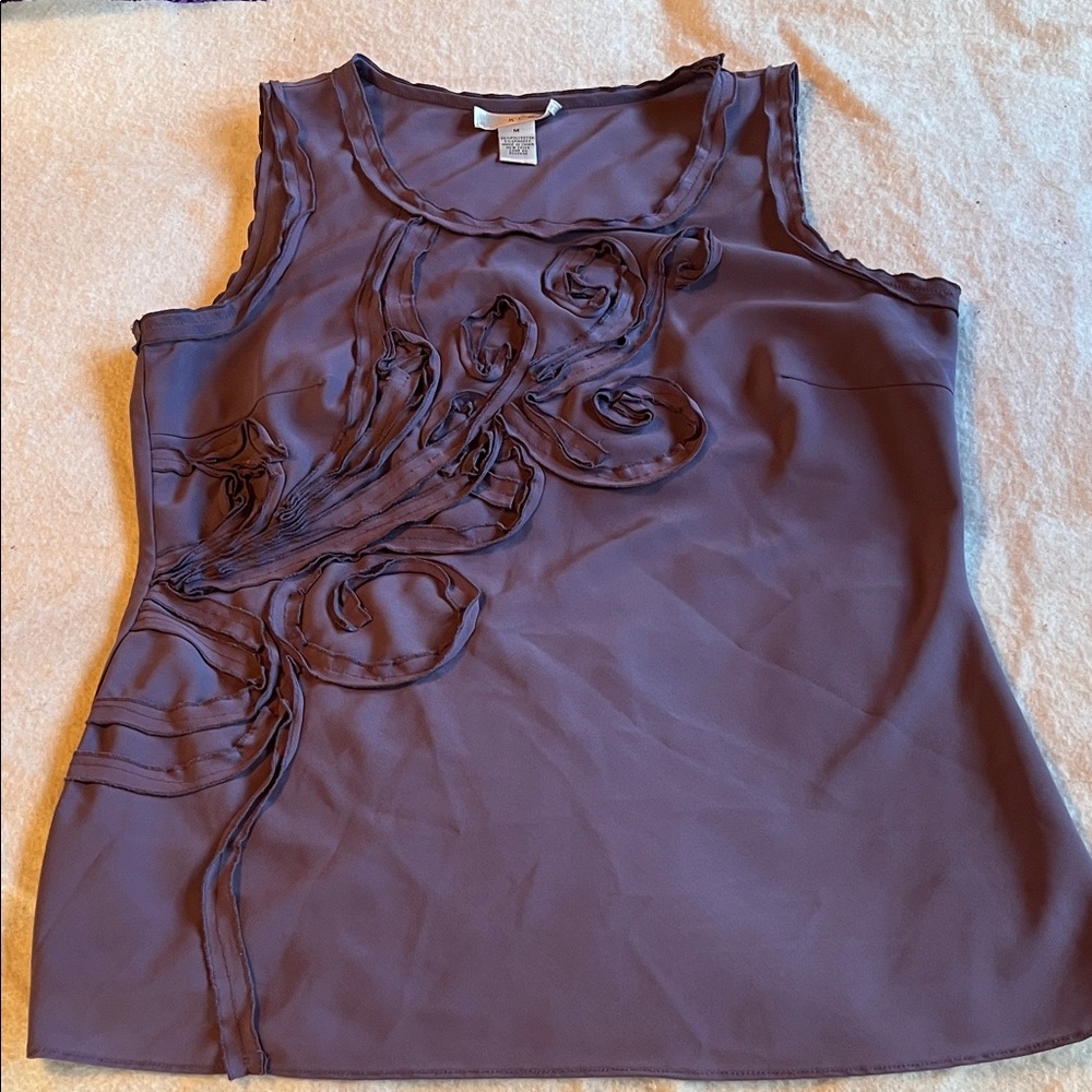 Kenar Sleeveless Top in Deep Purple